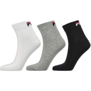 Fila QUARTER PLAIN SOCKS 3P Ponožky, čierna, veľkosť 35-38