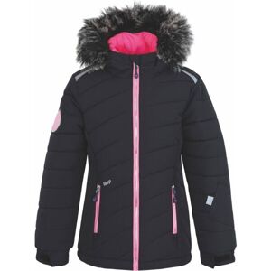 Loap FUKSIE Dievčenská lyžiarska bunda, čierna, veľkosť 122-128