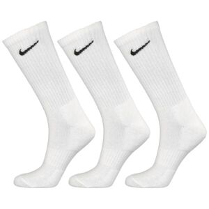 Nike EVERYDAY CUSH CREW 3PR U Ponožky, biela, veľkosť L