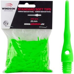 Windson HROTY SOFT 25mm - 150ks Mäkké hroty na šipky, zelená, veľkosť os