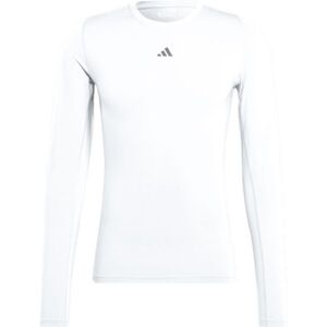 adidas TF LS TEE Pánske tričko, biela, veľkosť 2XL