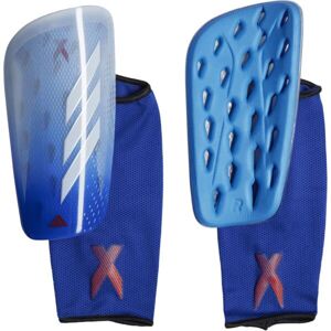 adidas X SG LEAGUE Futbalové chrániče, modrá, veľkosť L
