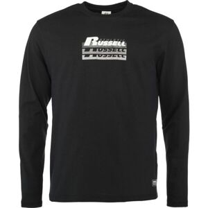 Russell Athletic LONG SLEEVE TEE SHIRT M Pánske tričko, čierna, veľkosť XXXL