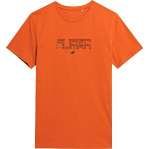 4F T-SHIRT Pánske tričko, oranžová, veľkosť L