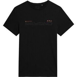 4F T-SHIRT PRINT Pánske tričko, čierna, veľkosť