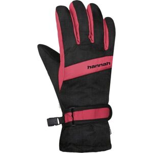 Hannah CLIO JR Detské rukavice, čierna, veľkosť 11-12