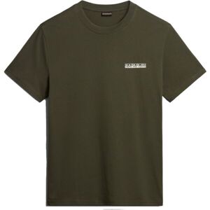 Napapijri S-WARHOLM Pánske tričko, khaki, veľkosť XXL