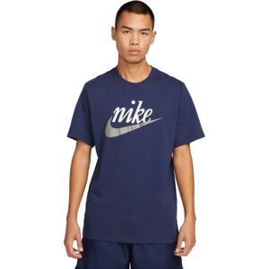Nike SPORTSWEAR Pánske tričko, tmavo modrá, veľkosť XXL