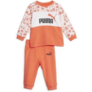 Puma ESSENTIALS MIX MTCH Detská športová tepláková súprava, oranžová, veľkosť 104