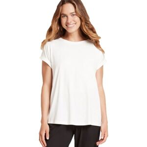 BOODY DOWNTIME LOUNGE TOP Dámske tričko, biela, veľkosť XL