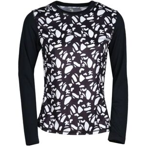 FUNDANGO LOREN LONG SLEEVE RASHGUARD Dámske tričko do vody, čierna, veľkosť XS