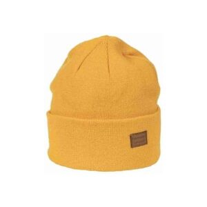 Finmark Zimná čiapka Zimná pletená čiapka, žltá, veľkosť os