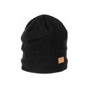 Finmark Zimná čiapka Zimná pletená čiapka, čierna, veľkosť os