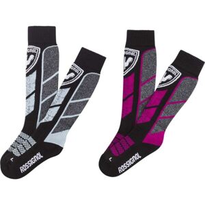 Rossignol JR THERMOTECH 2P X3 Detské lyžiarske ponožky, čierna, veľkosť 2XS