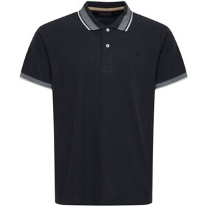 BLEND POLO REGULAR FIT Pánske tričko polo, čierna, veľkosť XXXL