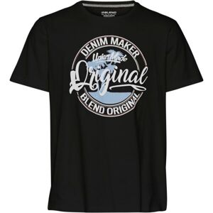 BLEND REGULAR FIT Pánske tričko, čierna, veľkosť XL