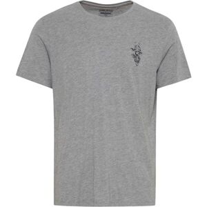 BLEND REGULAR FIT Pánske tričko, sivá, veľkosť L