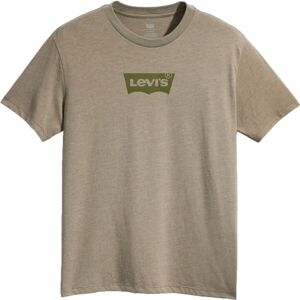 Levi's GRAPHIC CREWNECK Pánske tričko, khaki, veľkosť M