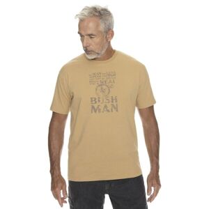BUSHMAN NEALE Pánske tričko, hnedá, veľkosť L