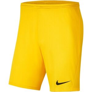 Nike DRI-FIT PARK III Pánske futbalové kraťasy, žltá, veľkosť M