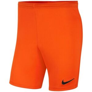 Nike DRI-FIT PARK III Pánske futbalové kraťasy, oranžová, veľkosť XXL