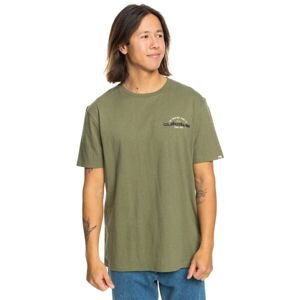 Quiksilver ARCHED TYPE Pánske tričko, khaki, veľkosť XL