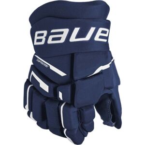 Bauer SUPREME M3 GLOVE-INT Juniorské hokejové rukavice, tmavo modrá, veľkosť 12