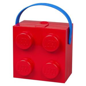 LEGO Storage HANDLE BOX Box na desiatu, červená, veľkosť os