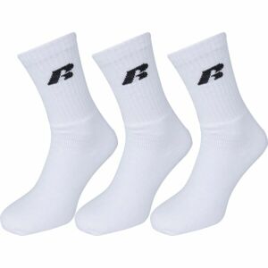 Russell Athletic SOCKS 3PPK Športové ponožky, biela, veľkosť 39 - 42