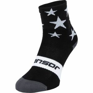 Sensor STARS Cyklistické ponožky, čierna, veľkosť 35-38