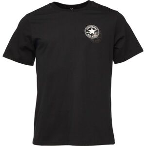 Converse CLASSIC FIT SEASONAL CHUCK PATCH NOVELTY TEE Unisex tričko, čierna, veľkosť