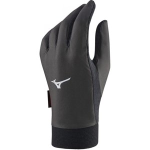 Mizuno WIND GUARD GLOVE Unisexové  vetruodolné rukavice, tmavo sivá, veľkosť M