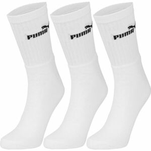 Puma SOCKS 3P Ponožky, biela, veľkosť 39/42