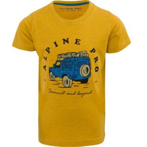 ALPINE PRO SERBO Detské tričko, žltá, veľkosť