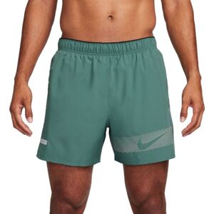 Nike CHALLENGER FLASH Pánske bežecké šortky, tmavo zelená, veľkosť