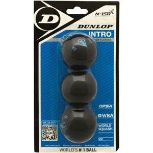 Dunlop INTRO 3BBL Loptička na squash, čierna, veľkosť