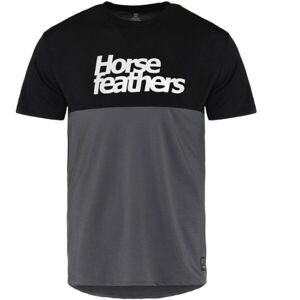 Horsefeathers FURY Pánske cyklistické tričko, tmavo sivá, veľkosť