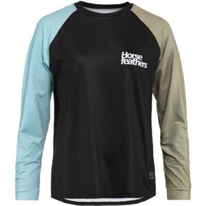 Horsefeathers QUANTUM Dámske cyklistické tričko, čierna, veľkosť