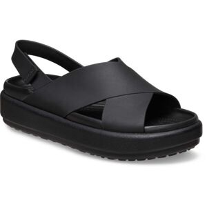 Crocs BROOKLYN LUXE CROSS STRAP W Dámske sandále, čierna, veľkosť 41/42