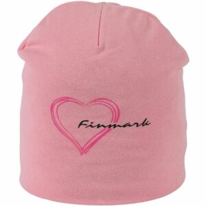 Finmark FSW-854 Detská zimná čiapka, ružová, veľkosť UNI