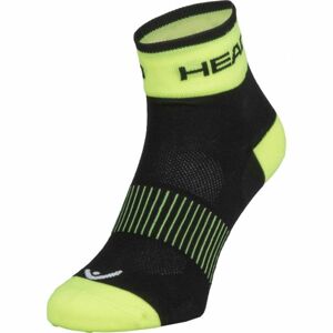 Head SOCKS YELLOW Cyklistické ponožky, čierna, veľkosť 37-39