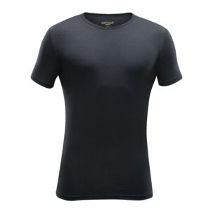 Devold BREEZE MAN T-SHIRT Pánske vlnené tričko, čierna, veľkosť XXL