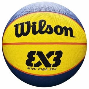 Wilson FIBA 3X3 MINI RUBBER BSKT Mini basketbalová lopta, žltá, veľkosť 3