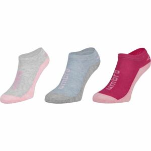 Umbro LOW LINER JUNIORS 3P Detské ponožky, ružová, veľkosť