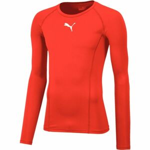 Puma LIGA BASELAYER TEE LS Pánske funkčné tričko, červená, veľkosť XL