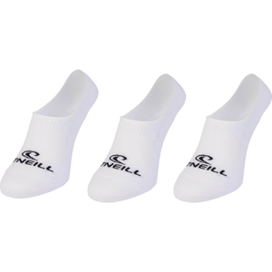 O'Neill FOOTIE ONEILL WHITE 3P Unisex ponožky, biela, veľkosť 39 - 42