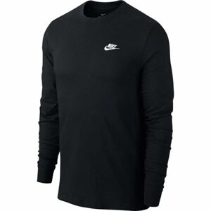 Nike NSW CLUB TEE - LS Pánske tričko, čierna, veľkosť XXL