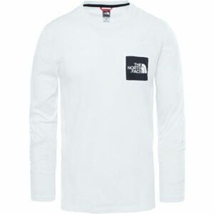 The North Face L/S FINE TEE Pánske tričko s dlhým rukávom, biela, veľkosť M