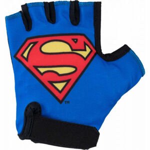 Warner Bros SUPERMAN Detské cyklistické rukavice, modrá, veľkosť 8