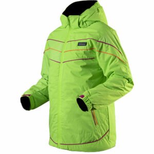 TRIMM RITA Dievčenská lyžiarska bunda, reflexný neón, veľkosť 128